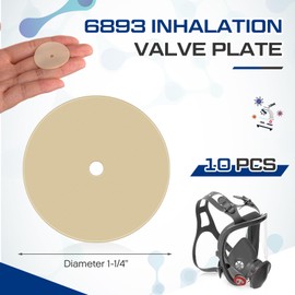 Humyoun 10 Pcs 6893 Inhalation Valve for 6200 6800 7500 Series, 6000 Series Full and Half Facepiece Accessories