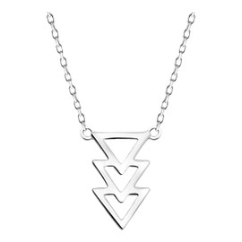 Sofia Milani - Women's Necklace 925 Silver - Triangle Pendant, Sterling silver