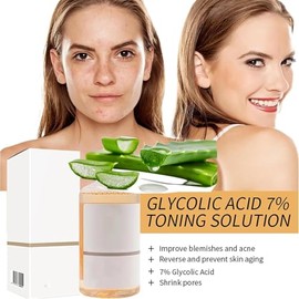 cido gliclico al 7 Solucin tonificante cido gliclico al 7 Tnico rejuvenecedora tonificante para imperfecciones y acn, exfoliacin Facial Poros...      