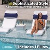 Coast Modern Outdoor Lounge Chair Pillow with Strap - Waterproof