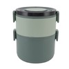 Stackable Lunch Box 1600ml Dual Layers Stainless Steel BPA Free