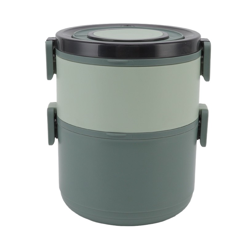 Stackable Lunch Box 1600ml Dual Layers Stainless Steel BPA Free