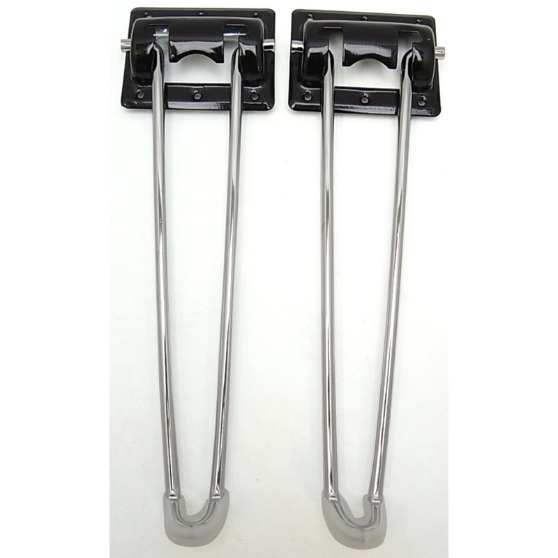 WAKI Folding Legs, Chrome, 0.2 x 10.6 inches (6 x