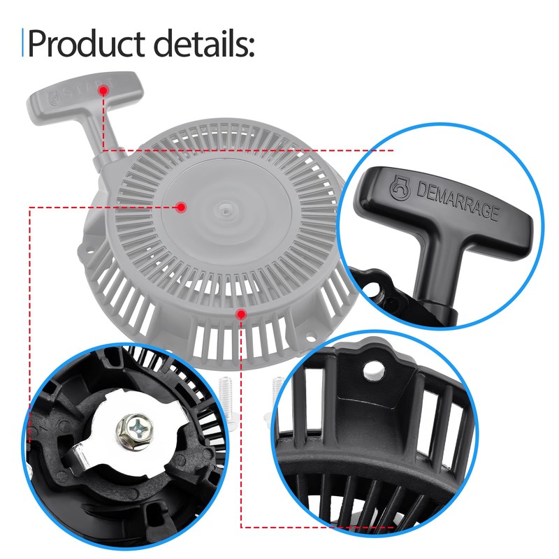 Pull Start Recoil Starter Compatible with Hond-a EU2000i Inverter Generator