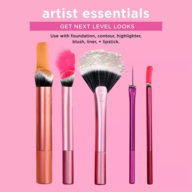 Artist Essencials, Set de Brochas de Maquillaje para Artistas Kit