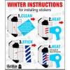 Fluorescent Wheel Rim Stickers Complete Set with Stripes for Front