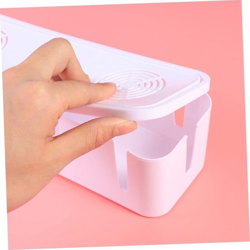 SHINEOFI Cable Box Organizer Strip Storage for Cord Management Efficiently