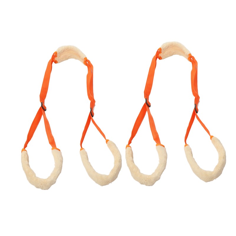 2Pcs Dog Back Legs Support Harness Soft Coral Velvet Adjustable