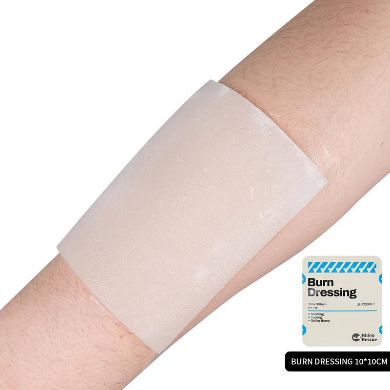 Rhino Rescue 5 Pack 4" X 4" Burn Dressing, Burn