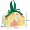 Skater KB7-A Children's Bento Drawstring Bag with Gusset, Animal Forest