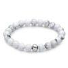 day.berlin Premium Men's Pearl Bracelet with Real 8 mm Gemstones,