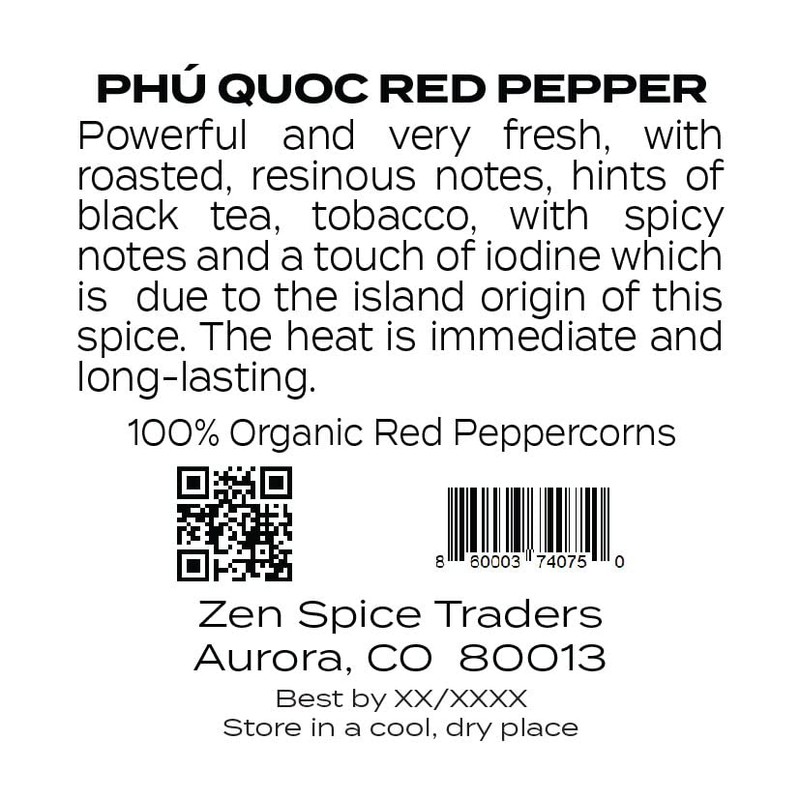 Phú Quoc Organic Red Peppercorns | Rare Vietnamese Peppercorns |