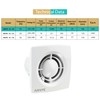 AIROPE - AC - 100 mm exhaust fan, bathroom fan