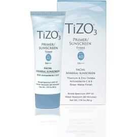Tizo 3 Mineral Facial Primer Sunscreen Tinted SPF 40 PA+++ 1.75 OZ Exp. 05/27