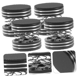 Tofficu 4Pcs Subwoofer Isolation Pad Set Speaker Vibration Dampening Feet for Amplifiers and Audio Equipment Easy Install Spring Design Black Color Enhances Sound