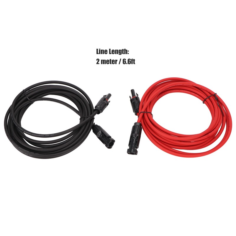1 Pair 12AWG Solar Panel Wire with Connector Solar Adapter