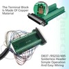 BRIEFCEC DB37 Adapter D-SUB RS-232 RS485 Serial to 37-Pin Solderless