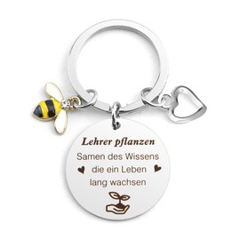 SPMatrix Teacher Gift, Leaving Gift Teacher, Thank You Gifts, Gifts for Teacher, Keyring Teacher, Teacher Gift Farewell, Gifts for Women, Thank You Gifts, Small, teacher plants