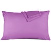 Hafaa Pillow Cases 2 Pack Brushed Microfiber Plain Pillow Cases