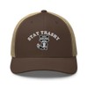 RIVEMUG NG Stay Trashy Embroidered Curved Bill Trucker Hat Mid