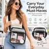 Clear PVC Crossbody Bag for Concerts – 28×21×9cm Lightweight Shoulder