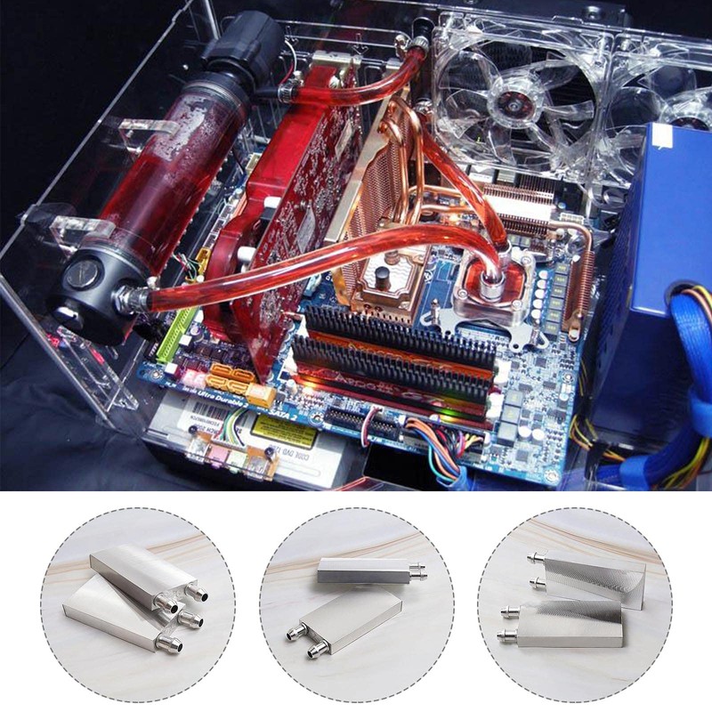 EMSea 2X Aluminum Water Cooling Block 40x80x12mm for Water Cooler