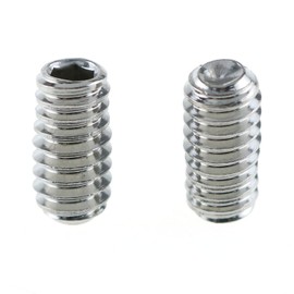 Cone Point Screw LUORNG 10PCS 1/4-20 x 1/2 inch 304 Stainless Steel Allen Head Drive Cup Point Screw, End Grub Headless Bolt with Hex Drive Wrench, Hex Hexagont Point Screw