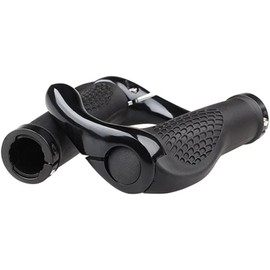 Handlebar Grips Bicycle, Ergonomic Bicycle Grips, Bicycle Grips Handlebar MTB Grips Non-Slip Rubber, City Bike, Road Bike for 22.2 mm E-Bike, Trekking Bike, Mountain Bike Grips (Black)