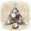20 Napkins Baubles in Christmas Tree/Winter/Christmas 33 x 33 cm