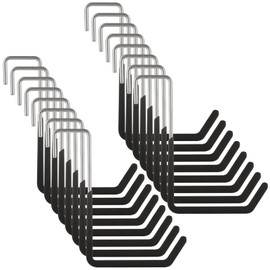 LANIAKEA16PCS Rafter Hanger,Heavy Duty Rafter Hook Vinyl Coated S Hooks Rafter Hook for Ladder Bike Hangers Sports Equipment Garage Storage Organizer（Black）