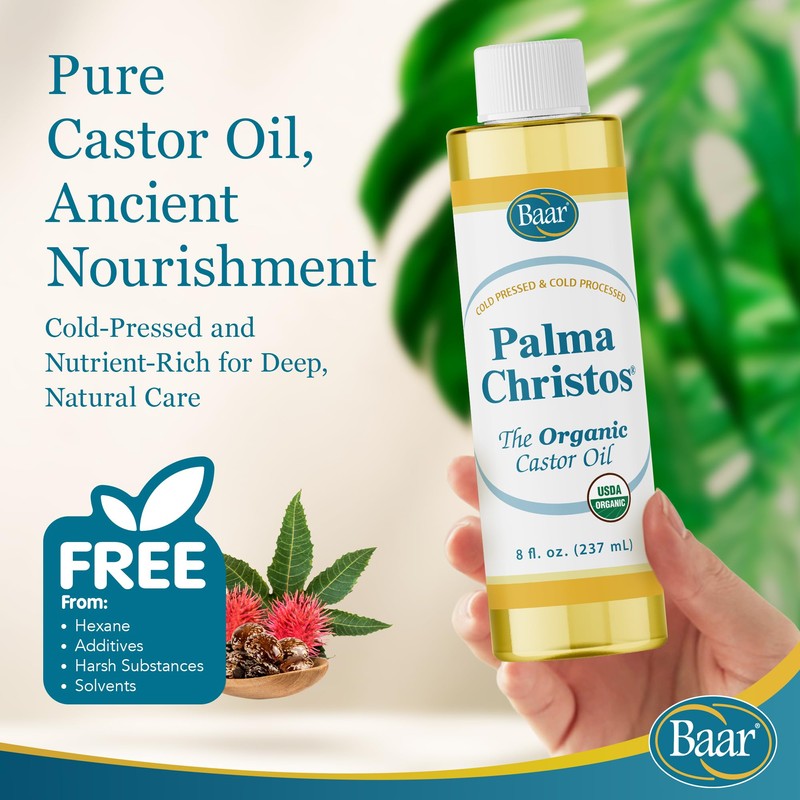 Baar Palma Christos, Organic Castor Oil, 8 oz