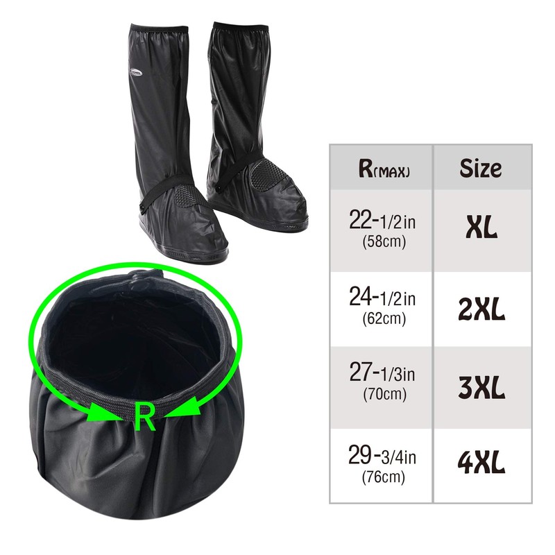 DJZSSXLW Rain Snow Waterproof Shoe Covers Motorcycle Boots Women Men