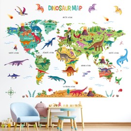 DECOWALL SG2-2312 Dinosaur World Wall Stickers Decals Room Kids Nursery Bedroom décor Boys Living Baby Dino playroom Travel Nursery Removable Classroom Decorations Vinyl Home