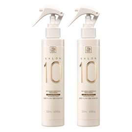 Mise-en-scène Salon 10 No-Wash Extremely Damaged Ampoule Treatment for extremely damaged hair, 200ml, 2 pcs / 미쟝센 살롱10 노워시 극손상 앰플 트리트먼트 극손상 모발용, 200ml, 2개