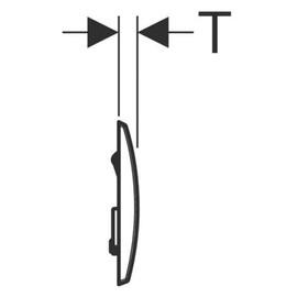 Geberit Kappa20 115228111 2-Flush Actuator Plate Alpine White