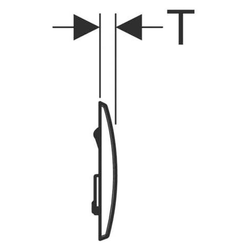 Geberit Kappa20 115228111 2-Flush Actuator Plate Alpine White