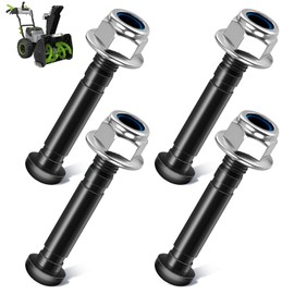 KitchenKipper ASP2400D 2-Stage Snow Blower Shear Pin Set for EGO 24 in Self-Propelled 2-Stage Snow Blower with Peak Power - Includes 4 Pins & Lock Nuts