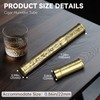 demcigar Cigar Tube, Aluminum Cigar Holders Travel Airtight Single Carving