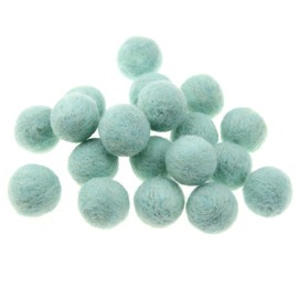 Zasy Foam Filled 30mm Wool Felt Balls DIY Garland Pom Pom Beads Accessories 20pcs (Mint)