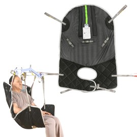 EZ Assistive Easy Fit Full Body Lift Sling,Patient Lift Sling for Transfer,Lift Sling for Toileting,Lift Pad Sling with Mesh Fabric for Shower,500lbs Weight (L)