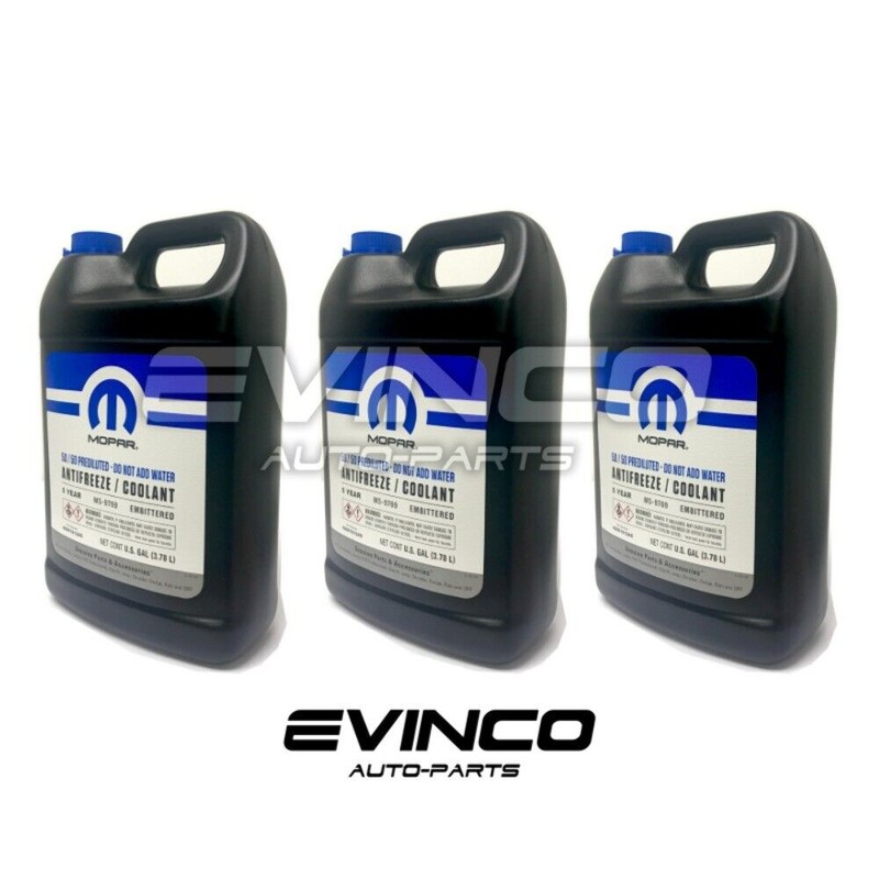 Mopar 50/50 Prediluted Engine Coolant Antifreeze Dodge Jeep Chrysler 3