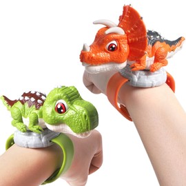 7JI Watch Shaped Dinosaur Interaction Toy for Kids, Children's Toy, Spy Game, Parent-child Interaction, Wireless, Emergency Response, Disaster, Easy Operation, Birthday Gift, Christmas Gift, Set of 2