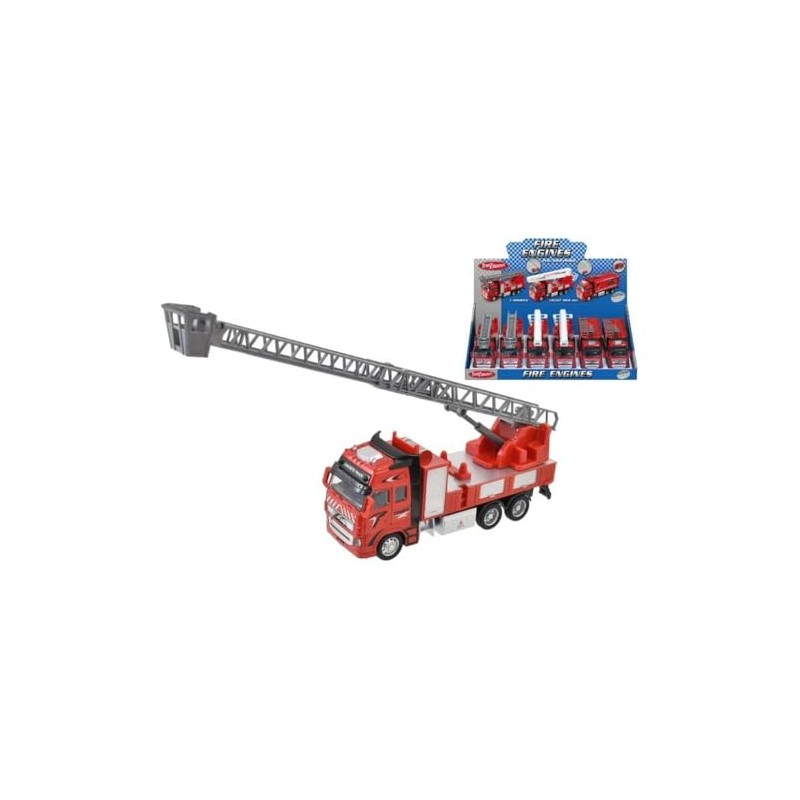 Tranzmasters Die Cast Pull Back Fire Engine (One at Random)