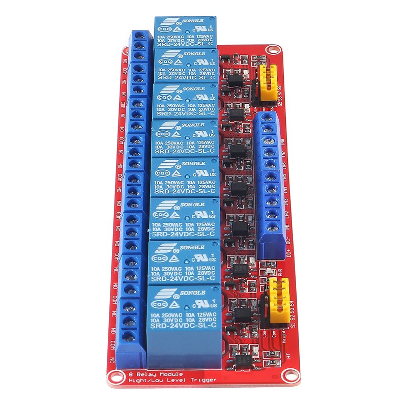 2PCS 24V Relay Module with Optocoupler Isolation Support High and