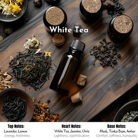 WAKISAKI Hotel Diffuser Oil Inspired by Westin Hotel Scent, Premium Fragrance Oil for Ultrasonic and Waterless Diffusers and Crafting, for a Refreshing Aromatic Space, 0.34 Fl Oz (10 ml), White Tea
