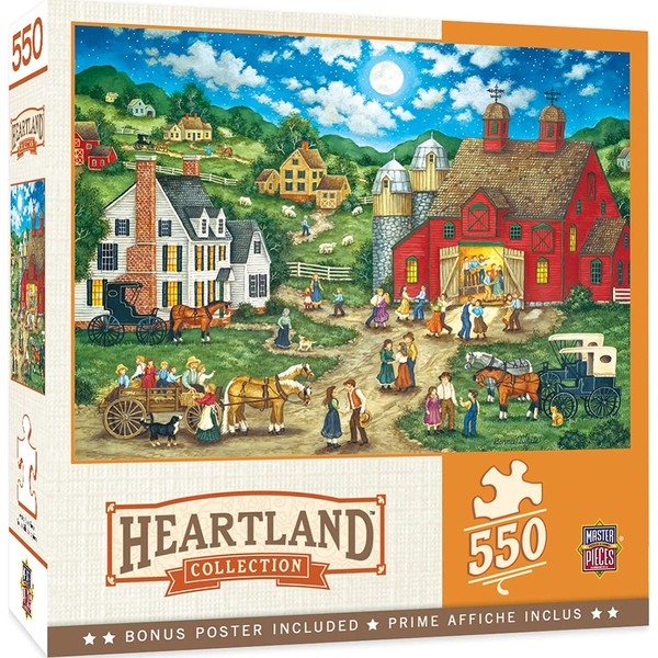 MasterPieces 550 Piece Jigsaw Puzzle for Adults, Family, Or Kids - Friday Night Hoe Down - 18"x24"