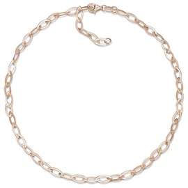 MATERIA by Matthias Wagner Women's Necklace 925 Silver 5 mm Wide 45 cm Length, Sterling Silver