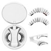QUEWEL Magnetic Eyelashes Kit,Natural Look with Reusable Lashes with Applicator,