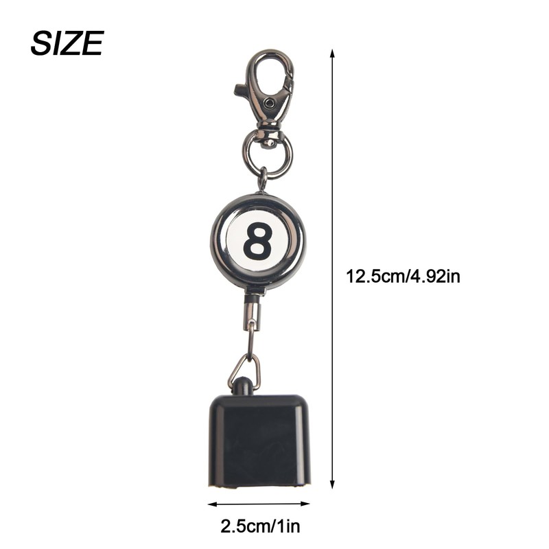 LAKE OF FIRE Billiard Chalk Holder，Pool Chalk Holder with Retractable