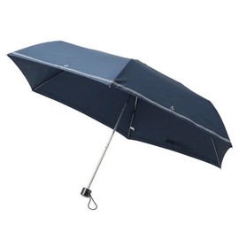 Nitori 8699907 Marine Folding Umbrella, For Rain or Shine, 21.7 inches (55 cm), Navy